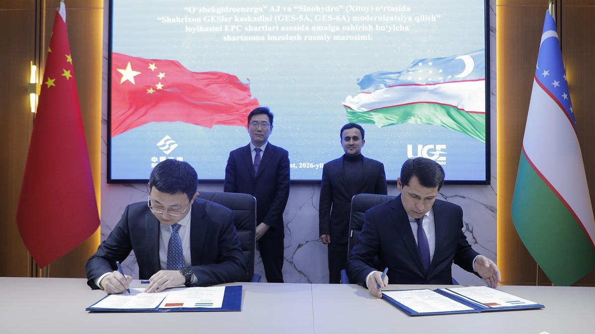 Sinohydro Awarded Contract to Upgrade Uzbekistan Hydropower Cascade